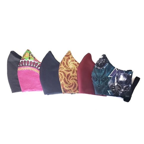 Cloth Face Mask 3 Layer Ankara Print FREE w BUNDLE - Picture 8 of 8